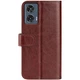 Класичний чохол-книжка Deexe Wallet Style для Motorola Edge 50 Fusion - Brown - зображення 5