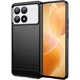Силиконовый (TPU) чехол UniCase Carbon для Xiaomi Poco F6 Pro - Black - изображение 1