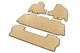 Коврики (3 ряда, EVA, Бежевые) для Honda Odyssey 2010–2017 гг - изображение 2
