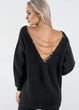 Светр "Кайлі" Чорний 44-48 Oversize Anika 000005549 - изображение 3