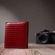 Фактурный женский кошелек из натуральной кожи ST Leather 22705 красный - изображение 10