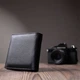Женский кошелек среднего размера с монеткой снаружи из натуральной кожи ST Leather 22719 черный - изображение 10