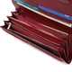 Лакированный женский кошелек с фактурой под рептилию из натуральной кожи ST Leather 22717 красный - изображение 8
