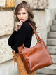 Torebka shopper damska ze skóry naturalnej Paolo Peruzzi Z-09-CG Jasnobrązowa (5903754432033) - obraz 2