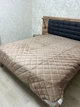 Стеганое велюровое покрывало летнее на диван 220х240 Беж (П4К-rai-pokruvalo-003-01) - изображение 4