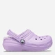 Детские кроксы-сабо для девочки Crocs Classic Lined Clog T 207009-5PR 27/28 (C10) Фиолетовые (196265464081) - изображение 1