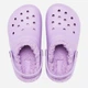 Детские кроксы-сабо для девочки Crocs Classic Lined Clog T 207009-5PR 27/28 (C10) Фиолетовые (196265464081) - изображение 6