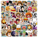 Наклейки One Piece Luffy Zoro многоразовые водоотталкивающие стикеры Ван Пис -50шт стикербомбингдля телефона, ноутбука, планшета, скейтборда, самоката, велосипеда (II) 32346 - изображение 1
