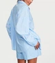 Піжама Victoria's Secret COTTON LONG-SLEEVE SHIRT & SHORTS SET BIKINI BLUE STRIPES M Голуба - зображення 2