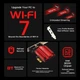 Сетевая карта PCIe Wi-Fi 7 BE200 Tri Band 2.4Ghz/5Ghz/6Ghz BT5.4 WPA4 5.8Гбит (320Mhz) 2x5дБ - изображение 5