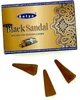 Стелющиеся дымные благовония конусы "Черный сандал" - Satya Black Sandal Backflow Dhoop Cones 10шт (1333947-6331782) - изображение 1