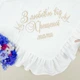 Крыжма из муслина для девочки Family Tradition с вышивкой + мешочек для первого локона 100х100 см белый Мои добрые ангелы - изображение 3