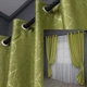 Комплект штор на люверсах VR-Textil Льон Савана № 637ш Оливковий 150х250 см 2 шт (37-0135) - зображення 1