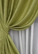 Комплект штор на люверсах VR-Textil Льон Савана № 637ш Оливковий 150х250 см 2 шт (37-0135) - зображення 4