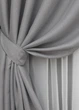 Комплект штор на люверсах VR-Textil Льон-блекаут 1397ш Сірий 150х250см 2 шт (37-0136) - зображення 4