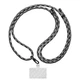 Універсальний ремінець-шнурок для смартфона, Rope, Black Monochrome, нейлоновий, міцний, регульований по довжині, з тримачем для чохлів з вирізом для зарядки, кросбоді, підходить для носіння на шиї та через плече, ArmorStandart (ARM76091) - зображення 2