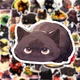 Набор наклеек Черный кот Black cat 100 шт - изображение 4