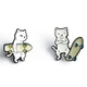 Набір значків Skate Cat в подарунковій упаковці - зображення 1