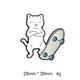 Набір значків Skate Cat в подарунковій упаковці - зображення 3
