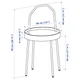 Журнальний столик IKEA BURVIK 38 см білий (603.403.89) - изображение 10