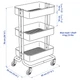 Візок IKEA RASKOG 35x45x78 см чорний (903.339.76) - изображение 10
