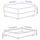 Підставка для ніг з місцем для зберігання IKEA VIMLE Gunnared бежева (093.925.84) - зображення 7