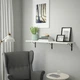 Настінна полиця IKEA BERGSHULT / KROKSHULT 120х30 см біла (893.260.62) - изображение 2