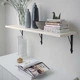 Настінна полиця IKEA BERGSHULT / KROKSHULT 120х30 см біла (893.260.62) - изображение 3