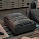 Підставка для ніг з місцем для зберігання IKEA VIMLE Gunnared середньо-сіра (193.925.88) - изображение 5