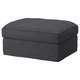 Підставка для ніг з місцем для зберігання IKEA GRONLID Sporda темно-сіра (694.085.39) - зображення 1