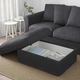 Підставка для ніг з місцем для зберігання IKEA GRONLID Sporda темно-сіра (694.085.39) - зображення 3