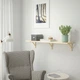 Настінна полиця IKEA TRANHULT / SANDSHULT 120х30 см осика (993.260.90) - зображення 3