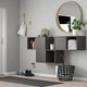 Комбінація настінних полиць IKEA EKET 175x35x70 см темно-сірий (392.863.94) - изображение 2