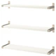 Набір настінних полиць IKEA BERGSHULT / GRANHULT 80х20 см білий (792.910.82) - зображення 1