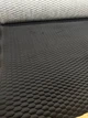 Штучна замша для авто стьобана дубльована поролоном і флізеліном Чорна з чорним рядком Плоскі стільники Туреччина - изображение 1