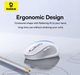 Беспроводная мышь Baseus F02 Ergonomic Wireless Mouse 2.4G Bluetooth 4000DPI Black - изображение 7