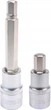 Биты Головки HEX 1/4" и 1/2" (H3-H12) Набор 18 шт YATO (YT-7752) - изображение 3