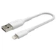 Кабель Belkin USB-A - Lightning, BRAIDED, 0.15m, white (CAA002BT0MWH) - изображение 4