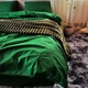 Постельное белье хлопковое Однотонна 2 Двуспальное 180 x 220 Бязь Зеленое 50 х 70 - изображение 2