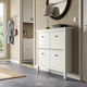 Тумба для взуття на 4 відділення IKEA HEMNES 107х22х101 см біла (601.561.21) - зображення 2