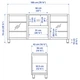 Тумба під телевізор з дверцятами та ящиками IKEA BESTA 180x42x74 см (494.431.62) - зображення 7