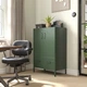 Шафа з дверцятами та ящиками IKEA IDASEN 80х47х119 см темно-зелена (904.963.98) - изображение 12