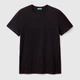 Футболка хлопковая длинная мужская United Colors of Benetton 3U53J1F15-100 2XL Черная (8032592609424) - изображение 3