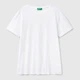Футболка хлопковая длинная мужская United Colors of Benetton 3U53J1F15-101 2XL Белая (8032592609493) - изображение 4