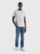 Футболка хлопковая длинная мужская United Colors of Benetton 3U53J1F15-101 2XL Белая (8032592609493) - изображение 3