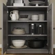 Книжкова шафа IKEA HAUGA 210x46x199 см сіра (893.886.39) - зображення 4