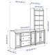 Книжкова шафа IKEA HAUGA 210x46x199 см сіра (893.886.39) - зображення 7