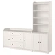 Книжкова шафа IKEA HAUGA 210x46x199 см біла (693.886.40) - изображение 1