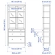 Сервант з 3 ящиками IKEA HEMNES 90х197 см чорно-коричневий (703.717.71) - зображення 4