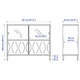 Комбінація для зберігання / сервант IKEA KALKNAS 121х43х98 см білий (904.962.61) - зображення 7